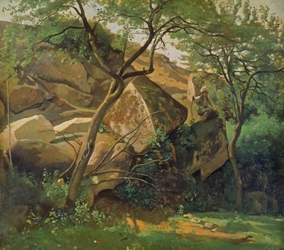 Rochers à Fontainebleau, 1842 - Jean Baptiste Camille Corot